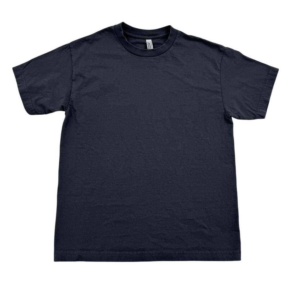 American Apparel 1301 T-Shirt Mens M Gray Excellent Heavyweight Cotton Crewneck